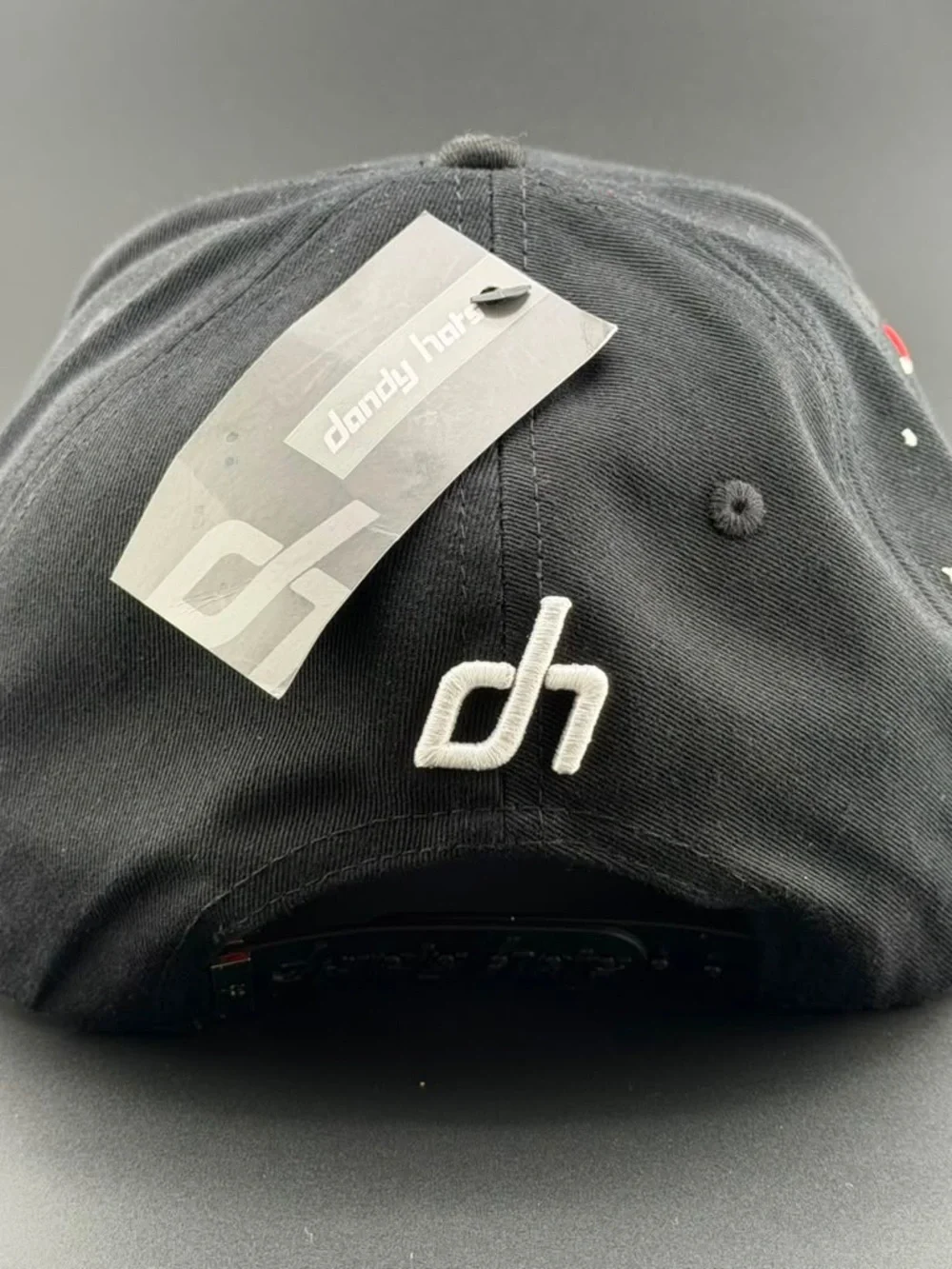 Los Angeles Embroidered El Mago Black Baseball Cap - White LA Logo